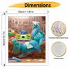 Disney Monsters Inc Mike and Sulley Oil Paint Digital Painting Art Kit Handmade DIY Painting Kit Home Decor