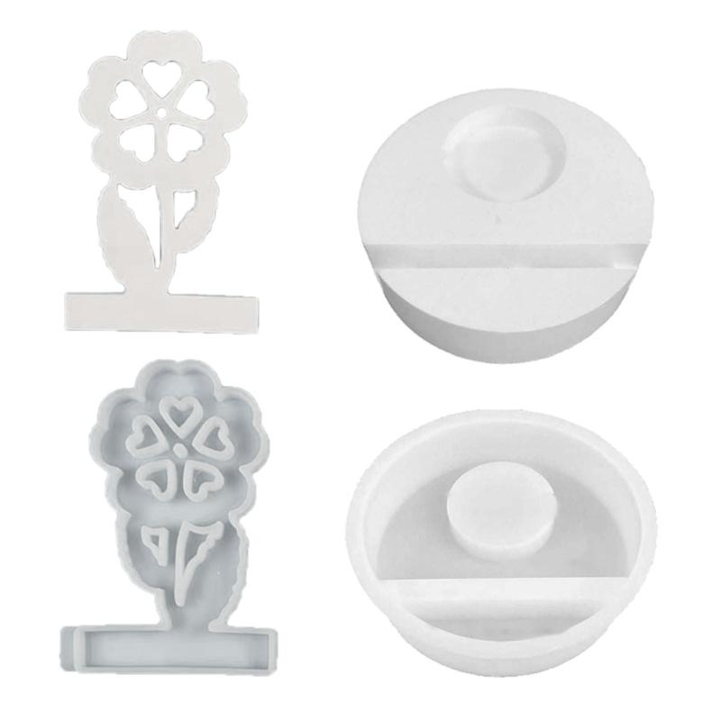 Holder Resins Mould Flower Holder Silicone Mould Castings Molds
