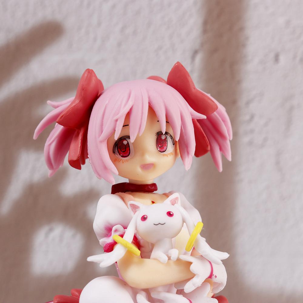 18cm Puella Magi Madoka Magica Anime Figurka Kaname Madoka Akční Figurka Kouzelná Dívka Model Dekorace Soška Panenky Hračky Vánoční Dárek