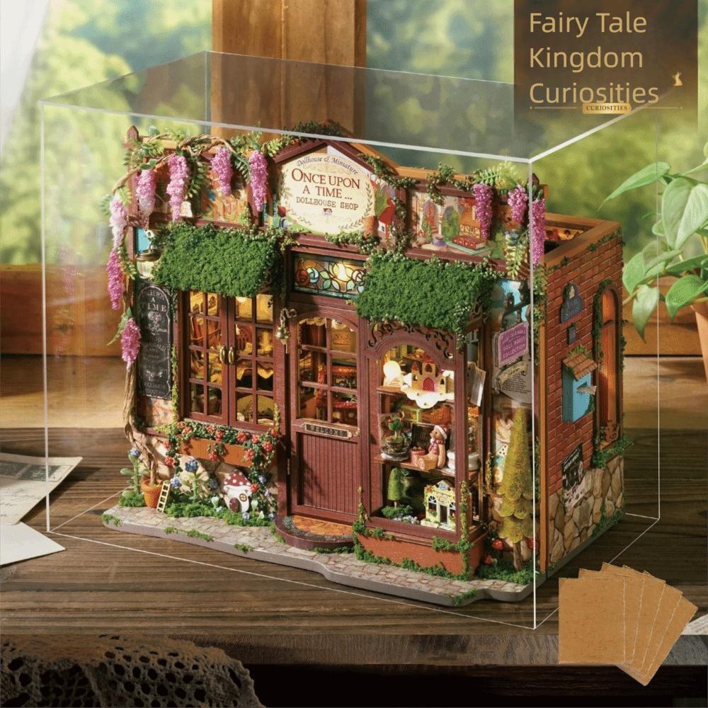 Wooden Micro House 3D Puzzle Assembly Building Model  Room Bedroom Decoration