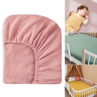 Comode lenzuola in cotone, morbide e traspiranti, per lettino per bambini, lenzuola con angoli, coprimaterasso, maniche per neonati
