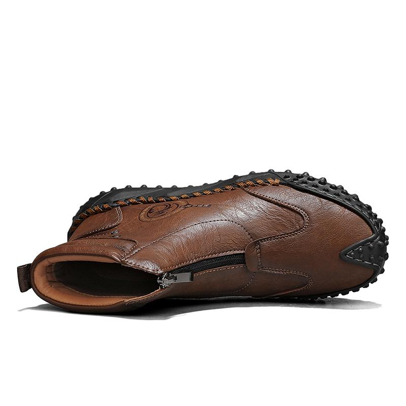 Autumn/ Winter Genuine Leather Men Shoes Waterproof Outdoor Men Boots Comfortable Men Walking Hiking Boots
