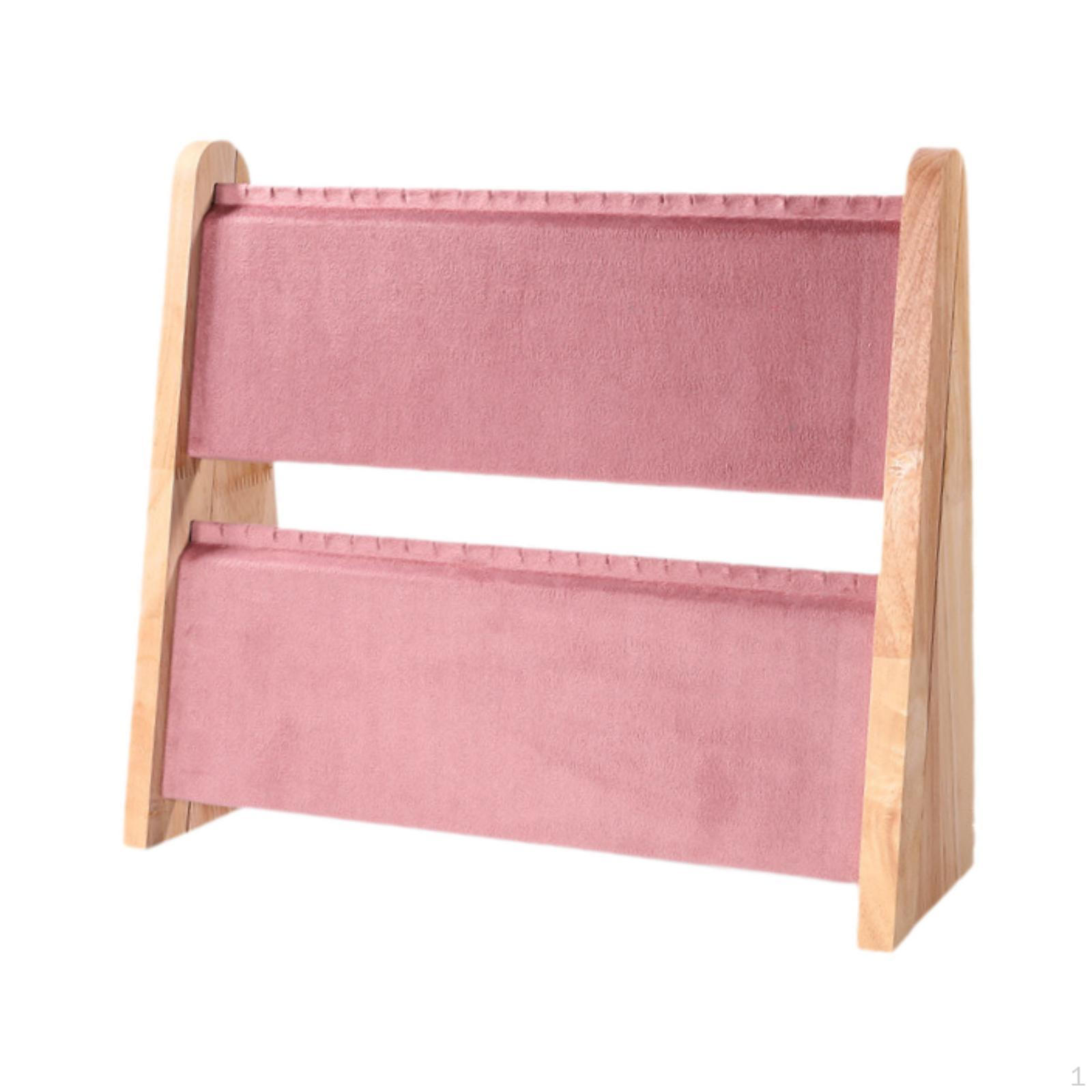 

Chic Wooden Jewelry Stand for Necklaces And Bracelets рожевий