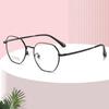 Retro Polygonal Metal Glasses Frames: Fashionable, Slim, Non-Prescription Myopia Glasses