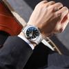 CHENXI Automatic Mechanical Watches For Man Fashion Silver Round Dial Waterproof Luminous Men Watch Gifts