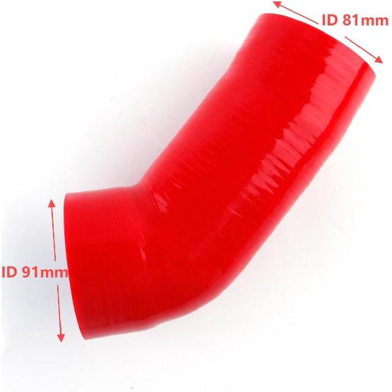 Silicone Intake Boot Hose for BMW N52 6cyl E82/E88/E90/E91/E92/E93 3.0 2006-2013 2007 2008 2009 2010 2011 2012 (red)