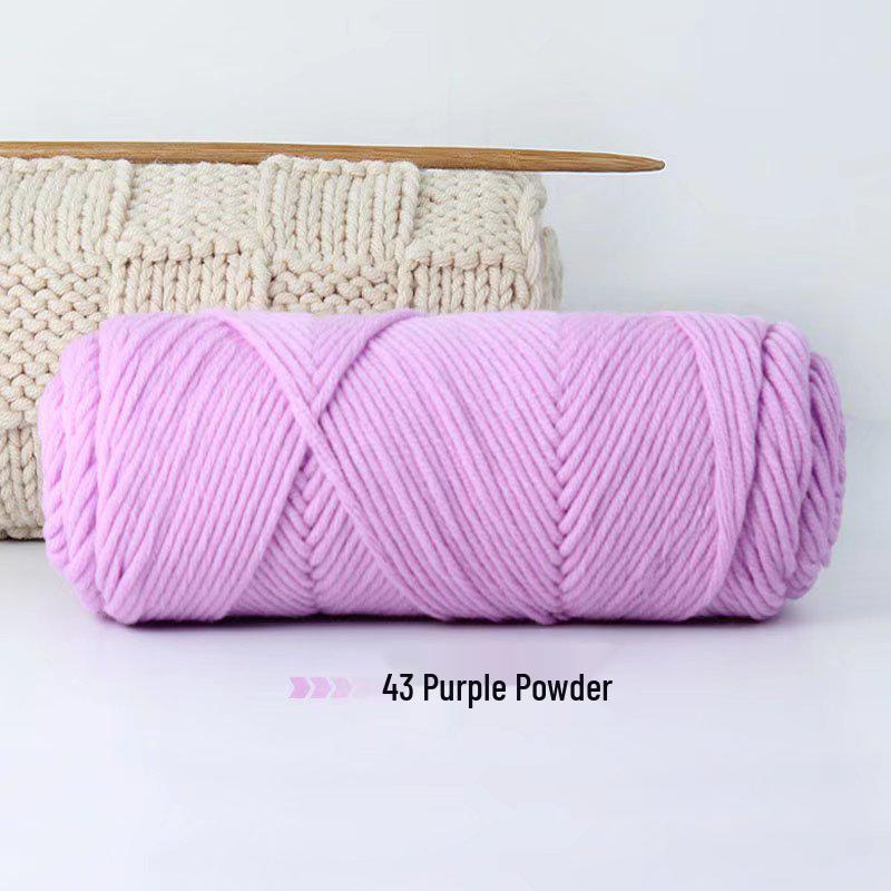 8-Strand Lover's Cotton Wool Yarn for Handmade Knitting: Soft DIY Scarf or Hat Acrylic Yarn