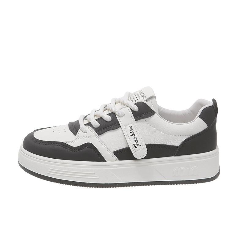 Leather little white shoes women's versatile spring new platform casual shoes women's sports shoes board shoes soft sole single shoes