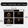 Rectangle PVC Plastic Waterproof Card Stickers Self-adhesion Card Skin for Bank Card Decor Word 186x137mm