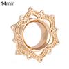 1 Stück Unisex Lotusblume Ohrstöpsel Doppel Flare Gauge Expander Piercing Schmuck