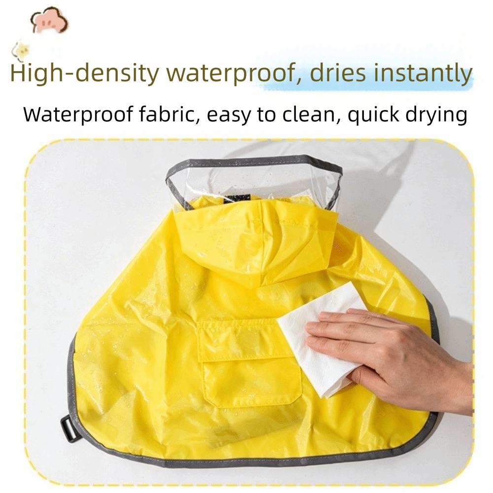 Breathable Dog Rain Cloak Reflective Waterproof Pet Clothes Pet Waterproof Cloak  Outdoor
