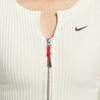 Nike Sportswear Chill Rib Snake Welcome Series Slim Fit Zip-Up Cropped Top Women Tops Sail HV8459133