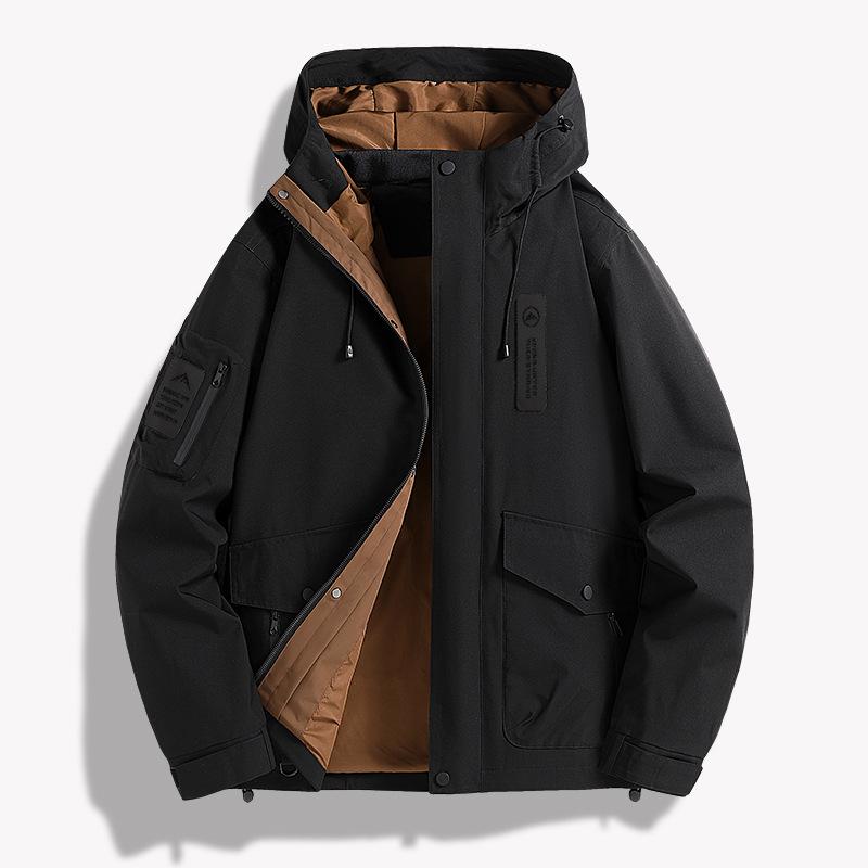 

Men s Hooded Jacket, Spring Unisex Functional Windproof Mountaineering Jacket, Men s Outdoor Windproof and Waterproof Jacket XXXL