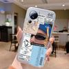 Clear Case For Xiaomi 13 Lite Shockproof Cover Cartoon Cute Cat Soft Silicone Fundas For Xiaomi 13T 14T 15T Pro Transparent Bags