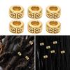 30pcs Fashionable Beard Hair Beads   Alloy Hair Braiding Beads Jewelry Bracelet Accessories