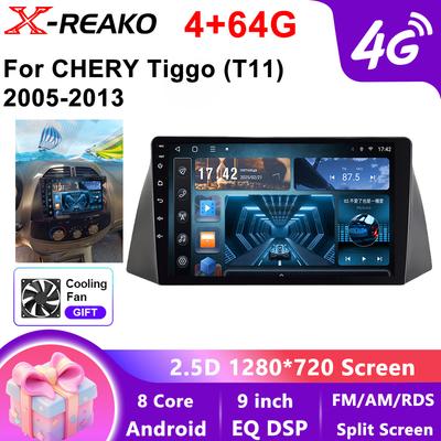Autoradio Android 13 Carplay Auto Pour chery Tiggo T11 2005 - 2013 Lecteur Multimédia Navigation 2Din Stéréo Unité Principale