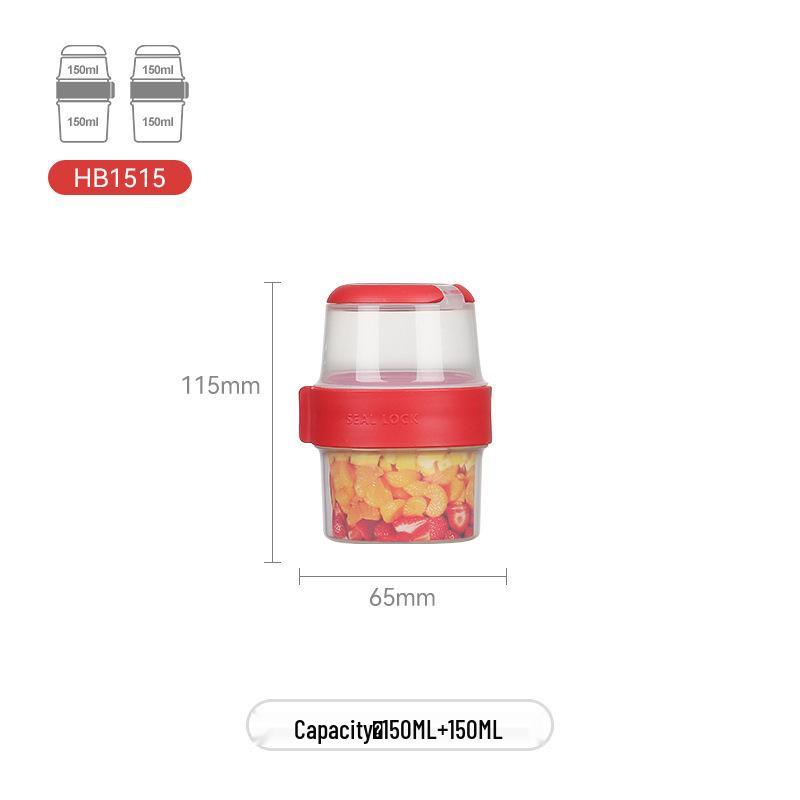 Double-Layer Airtight Container for Baby Food, Snack, Salad, and Yogurt Storage