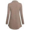 Fashoin Women's Long Sleeve Lapel Tunic Casual Pullover Sweatshirt Blouse Tops