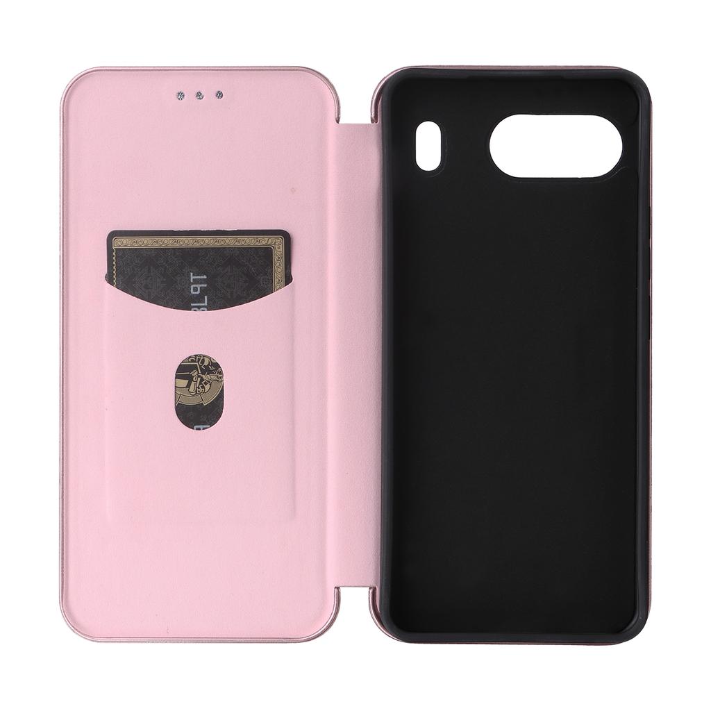 Für OnePlus Nord 4 Hülle Kohlefasertextur Sturzsichere PU-Leder-Handyhülle