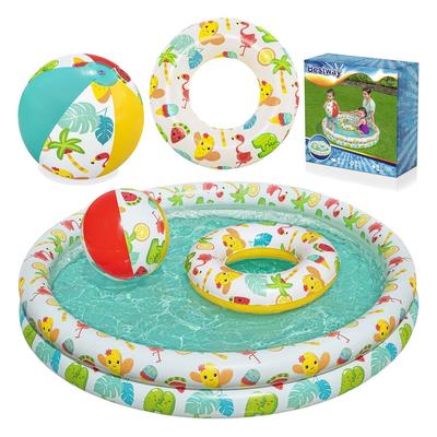 3in1 Kinderpool 122 x 20 cm + RAD + BALL Bestway 51124