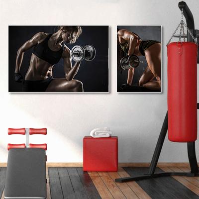 Seksowne Fitness Mężczyźni i Kobiety Motywacyjne Płótno Plakaty i Wydruki Nowoczesne Malarstwo Ścienne Sztuka dla Siłowni Salon Wystrój Domu