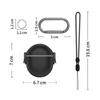 TPU PC Headphone Shell With Lanyard Hook Wireless Headphones Cover Waterproof Dual-elastic On-off Snap for Google Pixel Buds Pro