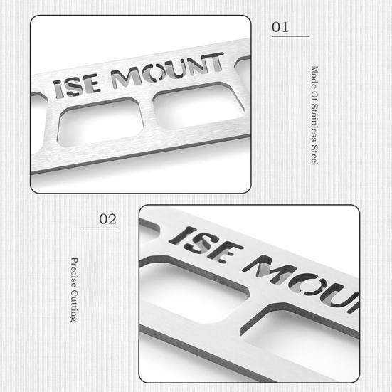 Triangle Rack Buckle Hole Design High Hardness Good Toughness Stable Easy to Install Hanging Items Stainless Steel Camping