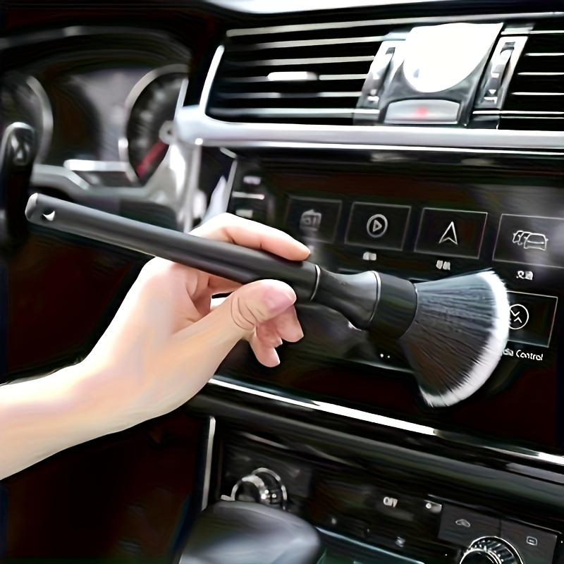 2-Section Car Interior Detail Brush, Soft Bristle Cleaning Brush,  Brush, Car Interior Cleaning Tool, Dashboard  Brush, Plastic Material