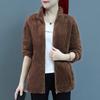 Autumn and Winter Coral Velvet Jacket for Women, Flannel Double-sided Fleece Jacket for Women, Warm and Thickened Jacket, Double-sided Fleece Lining