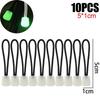 1/50PCS Luminous Zipper Pull Rope Glow in The Dark Zipper Head Anti-lost Backpack Clothes Jackets Slider Head Sewing Repair Kits