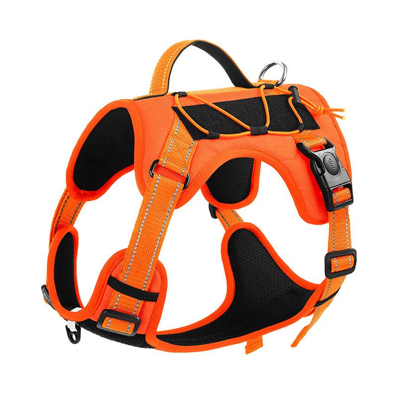 Pet Tactics Harness Multi Functional Nylon Reflective Dog Adjustable No Pull Comfortable Control Dog Chest Harness Pet Supplies