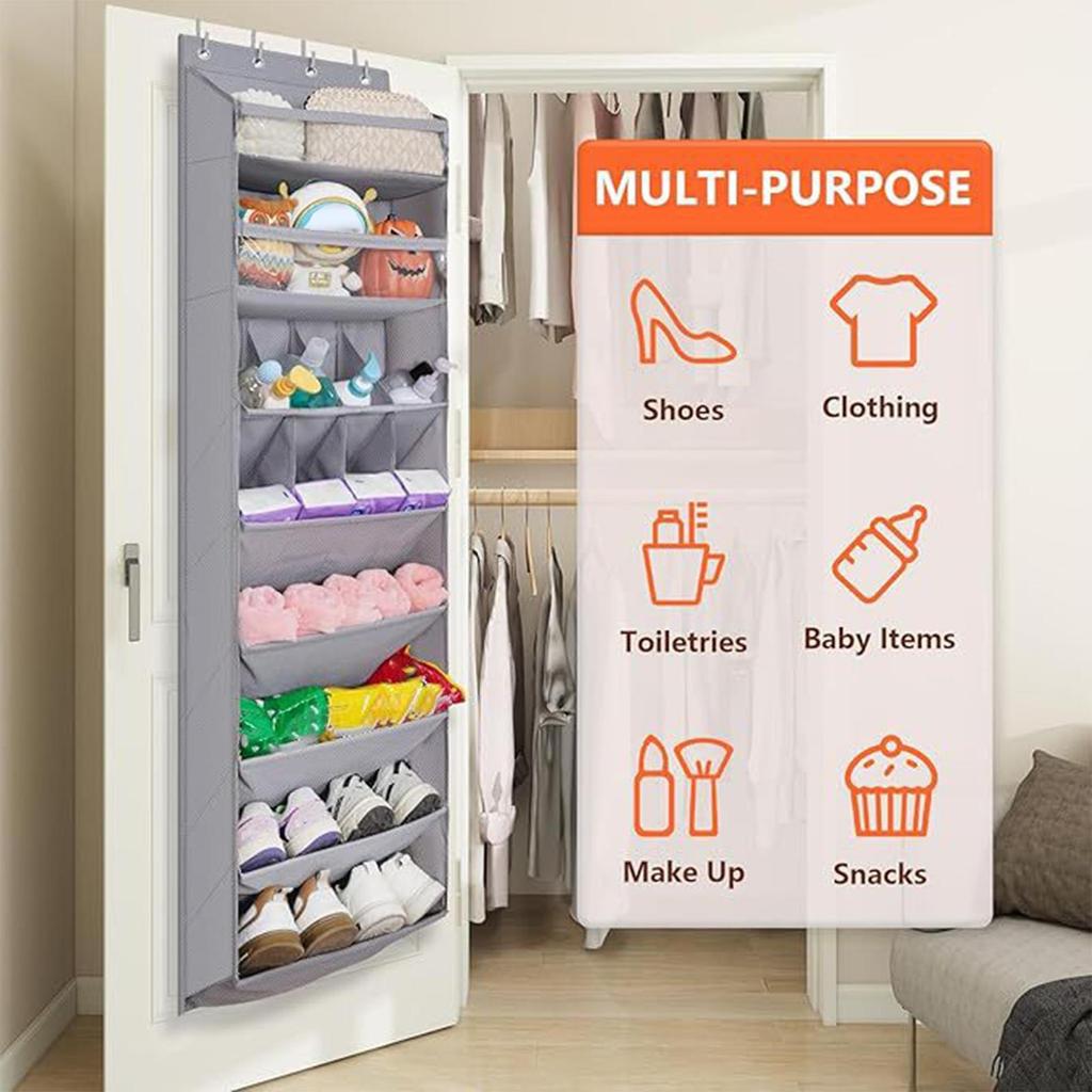 8-Tier Over-the-Door Shoe Organizer for Clothes And Crafts