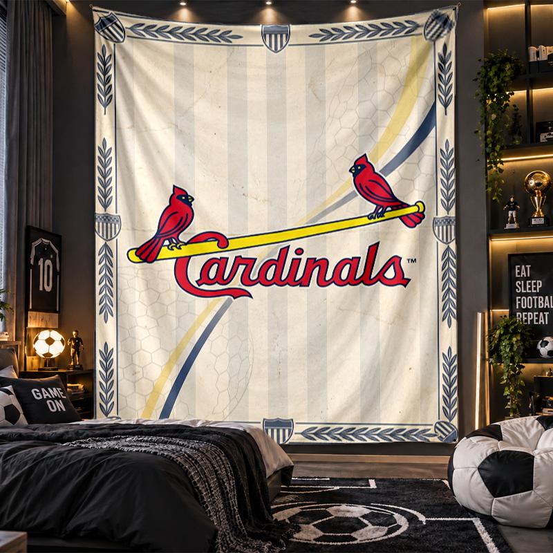 Wall Hanging Tapestry St. Louis Cardinals Print Cloth for Living Room Bedroom Home Decor