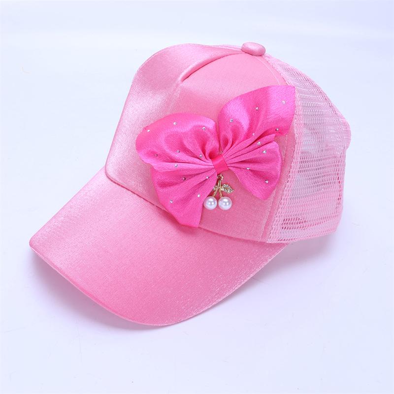 Girls' Spring and Summer Princess Sun Protection Cat Baseball Cap