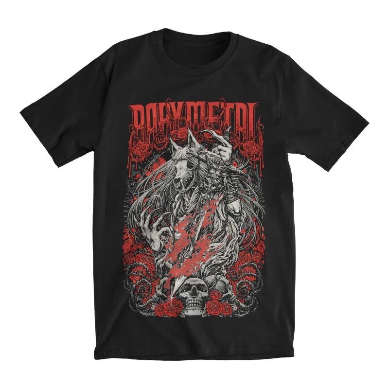 BABYMETAL Rose Wolf T-shirt Heavy Metal XXXXL
