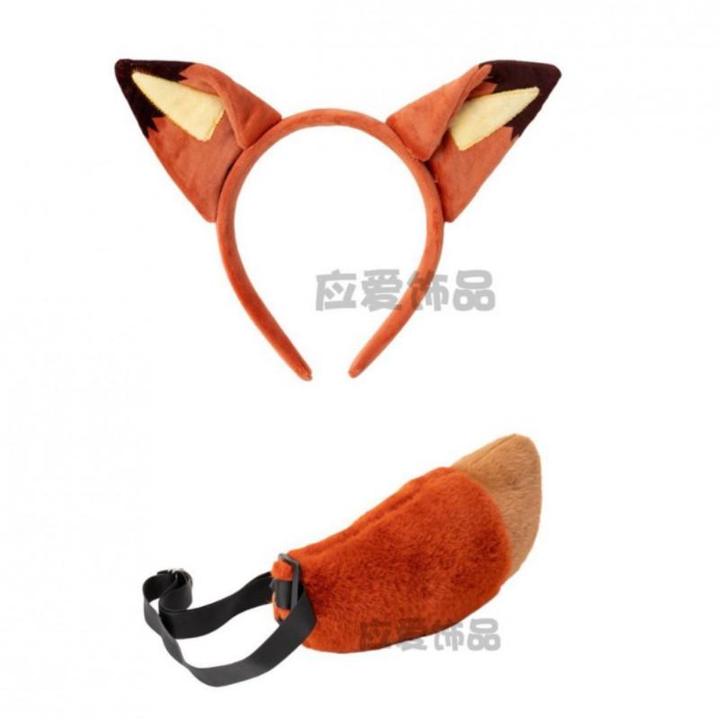 Fox Ear Headband Cosplay Party Costume Festival Photo Prop Womens Animal Ears Hair Accessory