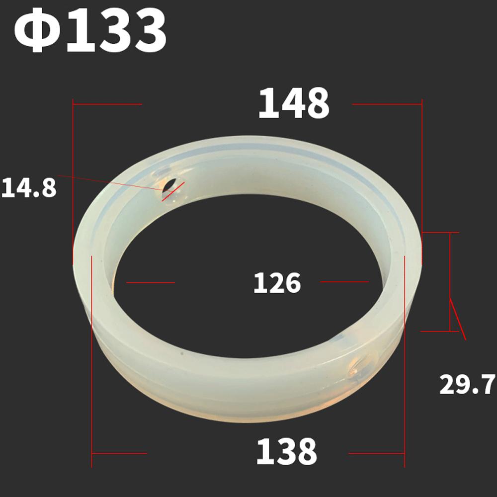 Vastagabb 25 32 38 51 63 76mm EPDM VMQ Tömítés Tömítőgyűrű Csík 1,5"-3" Tri Clamp Pillangószelephez Házi Sörfőzés