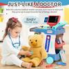 Set di Strumenti Giocattolo Simulazione Medico per Bambini per Bambine con Valigia a Rotelle per Giocare come Infermiera e Fare Iniezioni con Stetoscopio