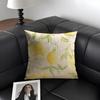 Lemon Fashion Cushion Cover Natural Linen Organic Fabric DoubleSided Printing Sofa Home Decor Gift Pillow Case