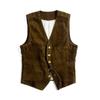 Herren Corduroy Arbeitsweste im Retro-Stil für Frühling und Herbst