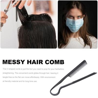 Yousheng V-förmiger Haarglättungskamm Faltbar Zuhause Salon Frauen Haarglätter Entwirrkamm Bürste Tragbar Haar Friseur Styling Werkzeuge