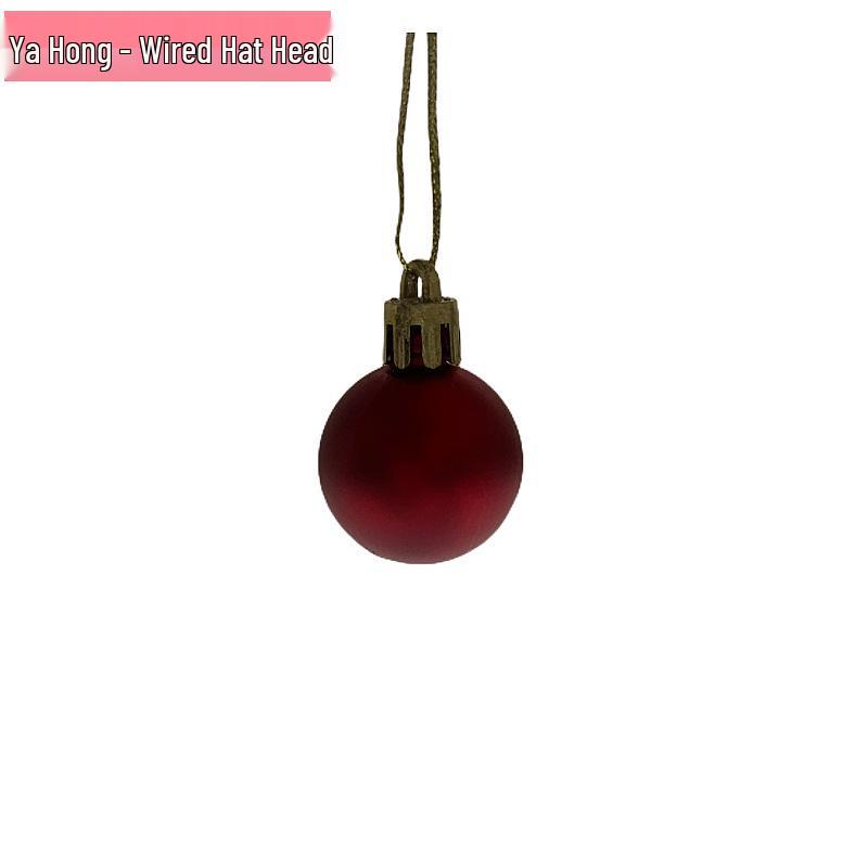 Electroplated 2/2.5cm PS Plastic Christmas Decorative Balls - Shiny & Matte Festive Hanging Ornaments