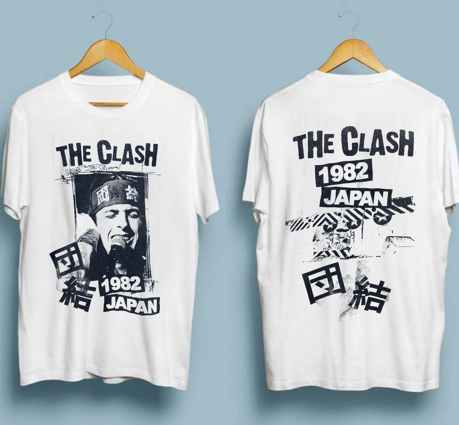 

Vintage The Clash Tour Japan 1982 White All Size SOFT STYLE SHIRT S22 XL
