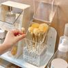1pc Makeup Brush Storage Box Simple And Transparent Multifunctional Makeup Brush Storage Rack Simple Durable And Practical