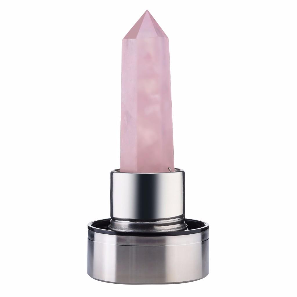 Natural Crystal Point   Wand  Quartz Crystal Water Bottle