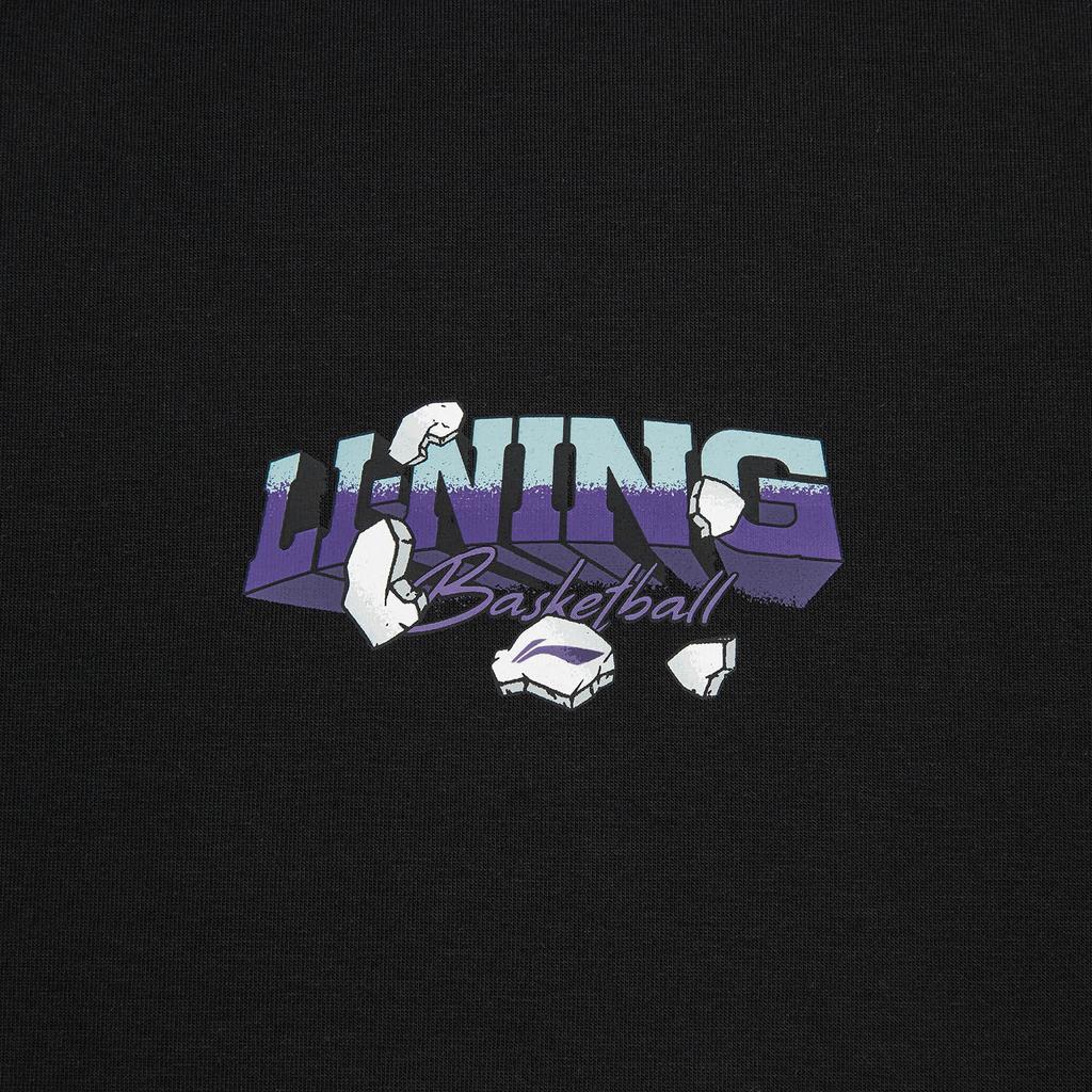 Li Ning Sports Life Collection T Shirt Unisex Black ATSW301-1