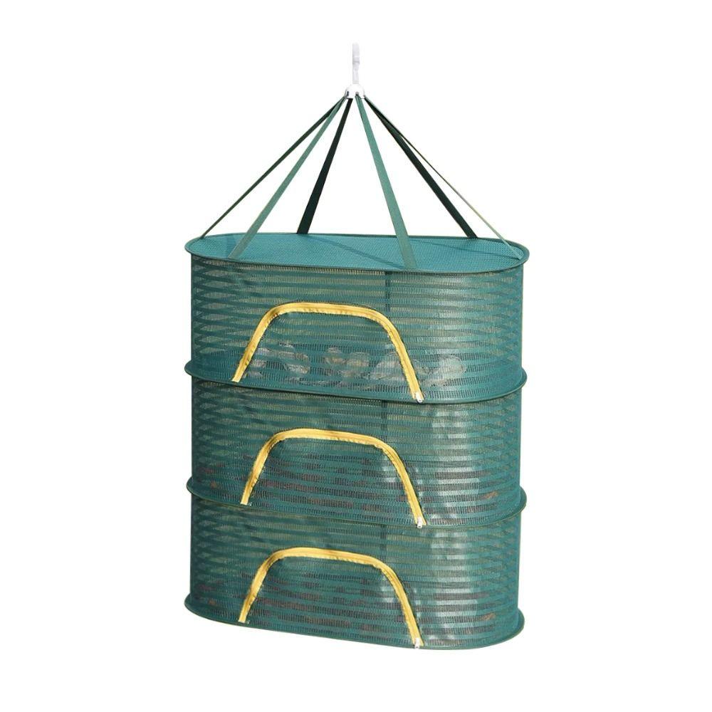 1-3 Lagen Trockennetz Kräutertrockner Netz Gemüse Lebensmittel Fisch Hängendes Trockengestell Kleidung Trockennetz Blumen Knospen Pflanzen Organizer