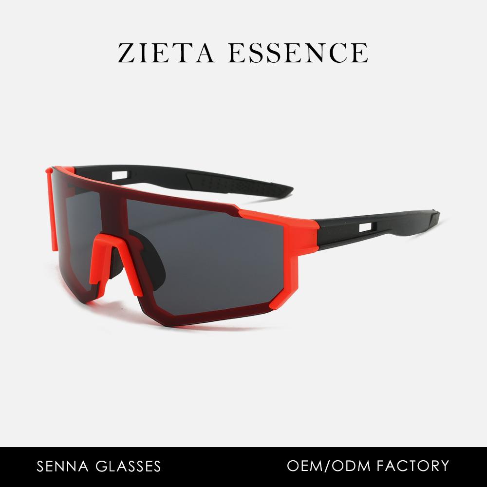 Outdoor Riding Half-Frame One-Piece Colorful Sunglasses Windproof Neutral Punk Mountaineering Sunglasses For Men And Women