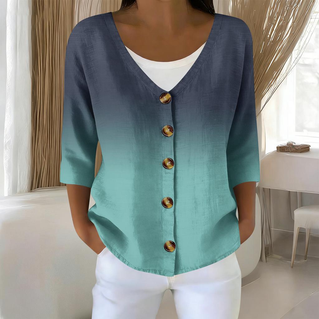 Women's 3/4 Sleeve Shirts Graphic Tees Shirts Casual Basic Tops Pullovers