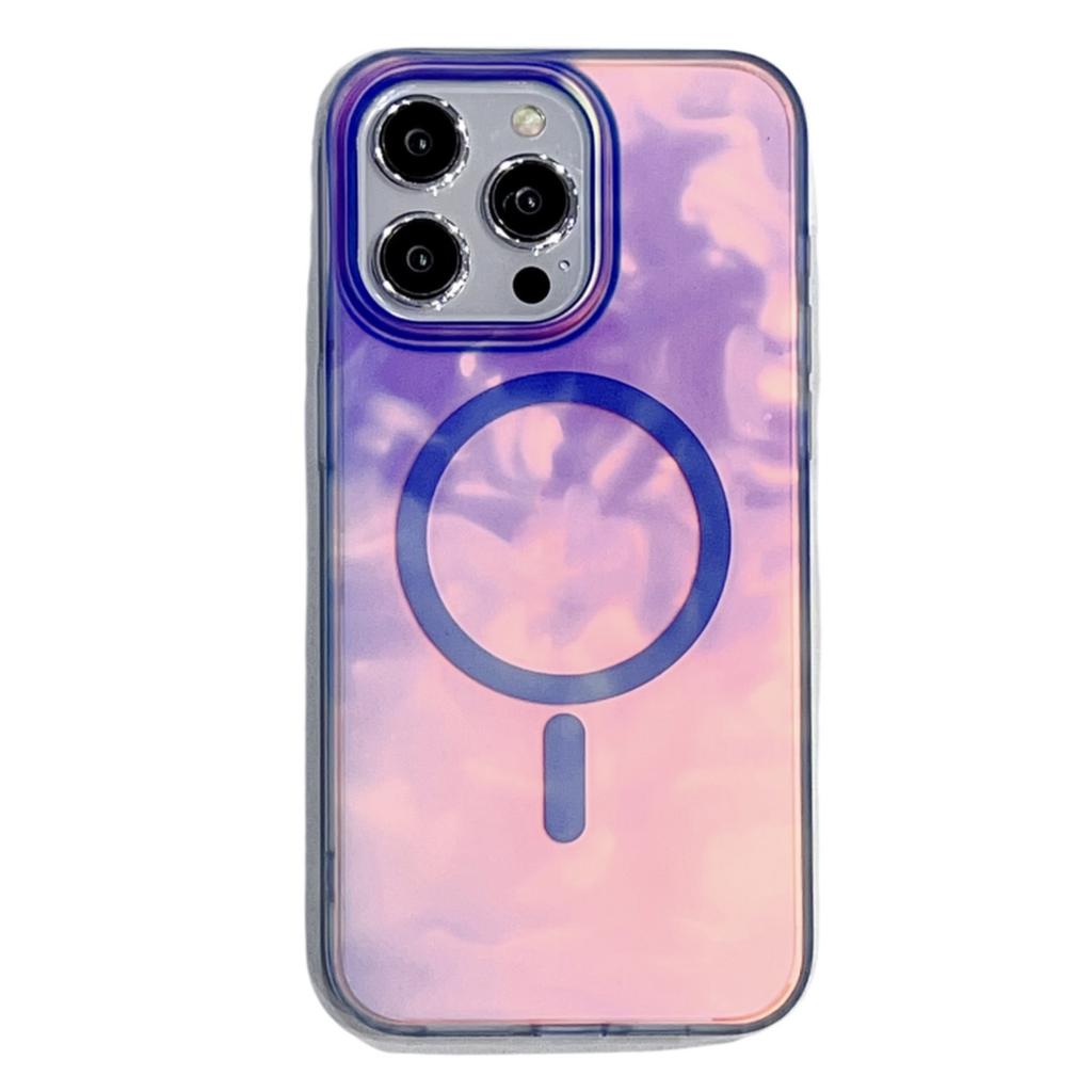 For iPhone 14 Pro Max Case Compatible with MagSafe Ink Painting IMD Phone Cover